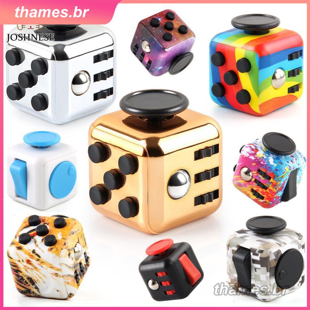 Cubo Mágico Anti-Stress HUlinlia Creative Decompression Dice Fidget Cube para Escritório, Autismo e Alívio da