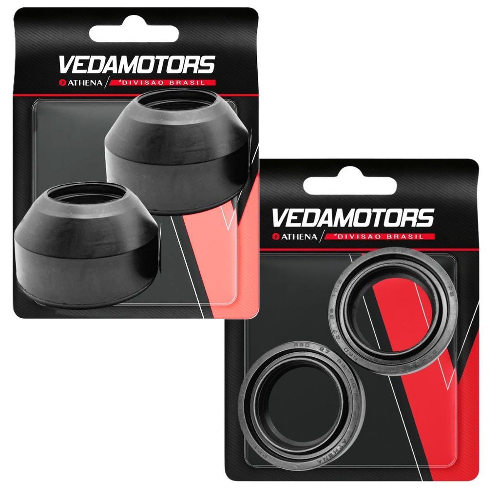 Kit Retentor da Bengala + Guarda Pó Biz 100 / Cg 125 Fan / Cg 125 Titan Vedamotors