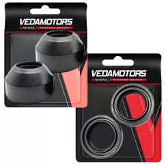 Kit Retentor da Bengala + Guarda Pó Biz 100 / Cg 125 Fan / Cg 125 Titan Vedamotors
