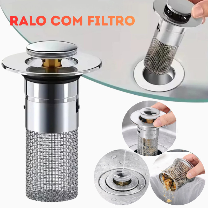 Filtro De Aço Inoxidável Multifuncional Para Ralo De Pia/Banheiro/Anti-Corroso/Liga De Vazamento
