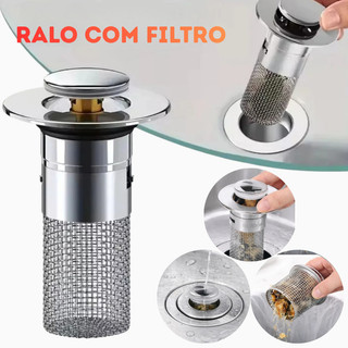 Filtro De Aço Inoxidável Multifuncional Para Ralo De Pia/Banheiro/Anti-Corroso/Liga De Vazamento