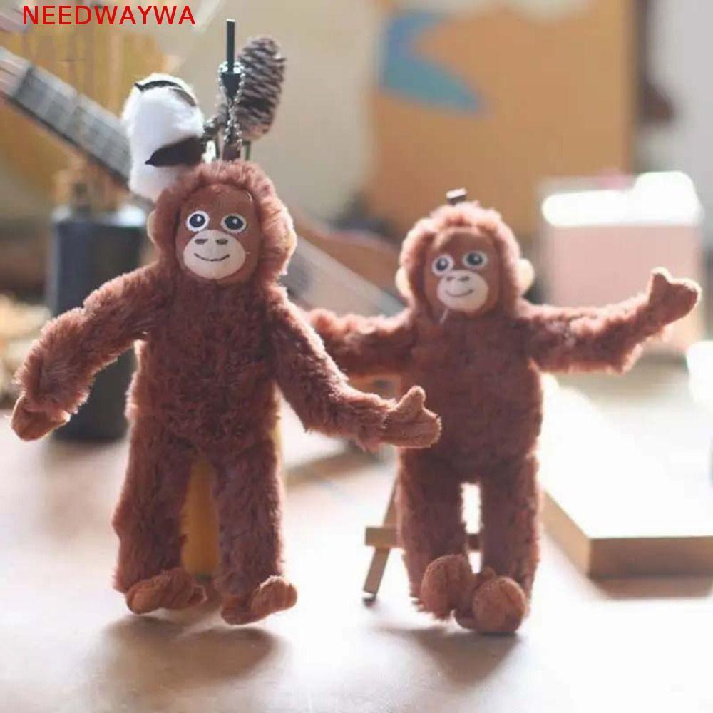 NEEDWAYWA Brinquedo De Pelúcia Gorila Dos Desenhos Animados , Animal Chimpanzés Macaco Pingente De ,