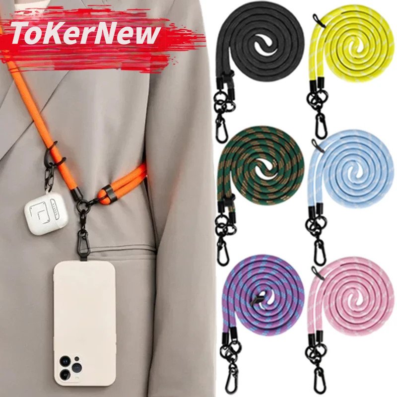 Universal Adjustable Crossbody Cell Phone Lanyard Detachable Neck Cord Anti-Lost Lanyard Patch for phone