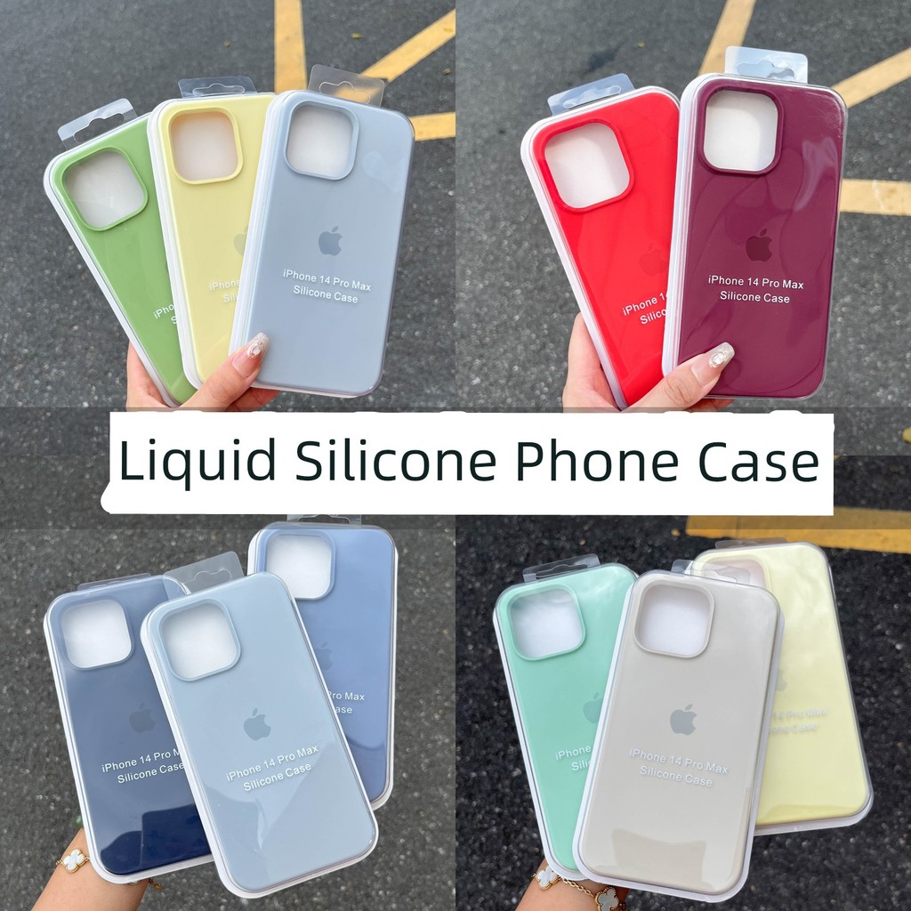 Capinha importada para iPhone Capinha silicone líquido Capinha celular Apple [com logotipo de Silicone líquido] Xiaohong