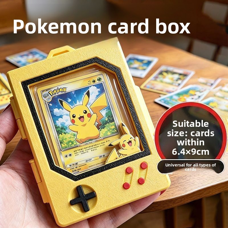 Impressão 3D PTCG Pok é mon Caixa De Cartão Elf Ball Card Brick Pingente Armazenamento Laje Classificado Suporte De Jogo