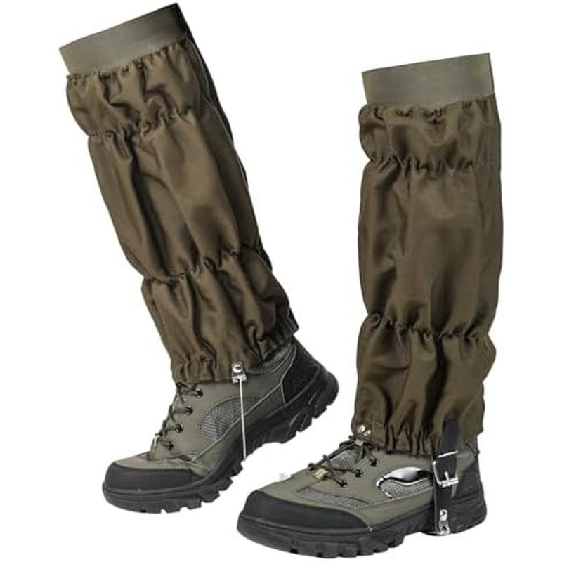 Snake Gaiters for Men Women Adjustable Waterproof Gators for Hiking Boots Lightweight Hunting Snake Guards for Lower Leg