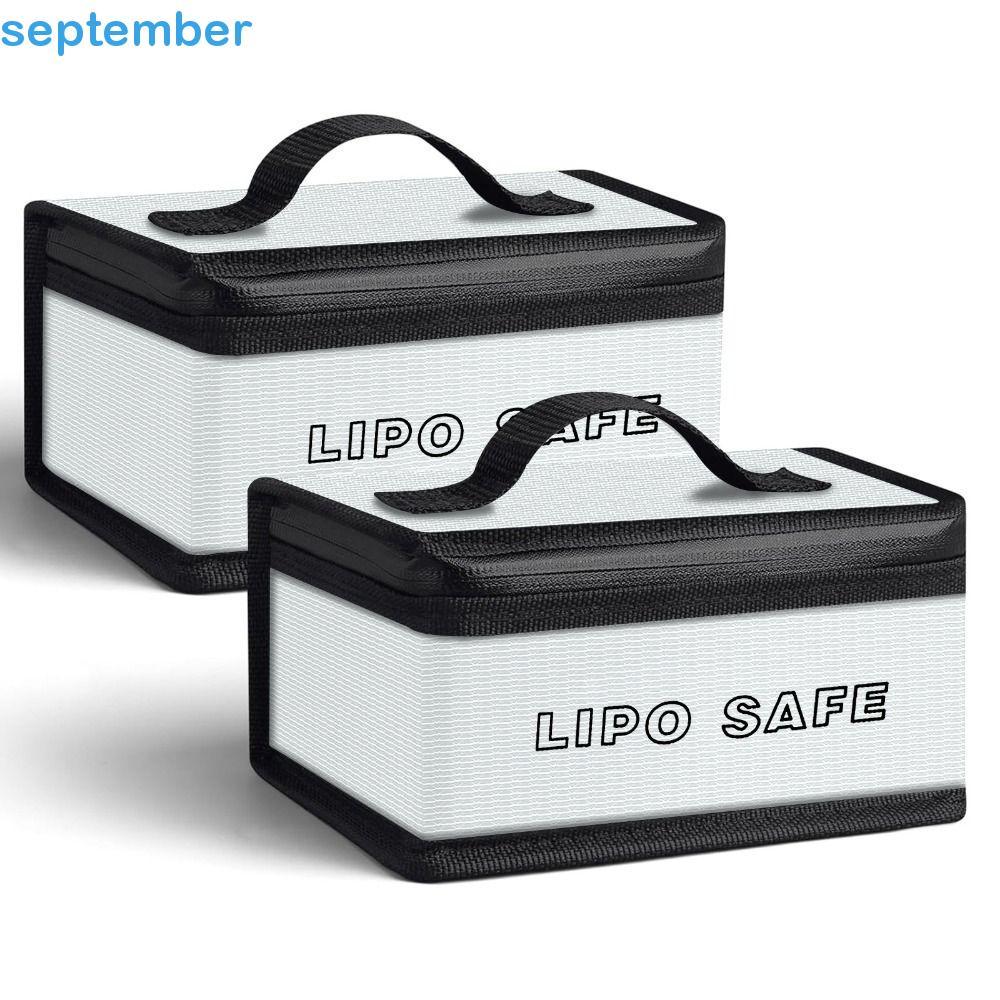 Saco De Segurança Lipo SEPTEMBERB , Bolsa À Prova De Fogo De Bateria Portátil Com Alça Superior De Proteção Segura Para