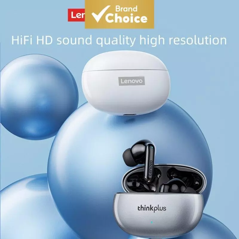 Fones de ouvido Lenovo XT88, sem fio, Bluetooth, intra-auriculares, com dois microfones, estéreo, redução de ruído,