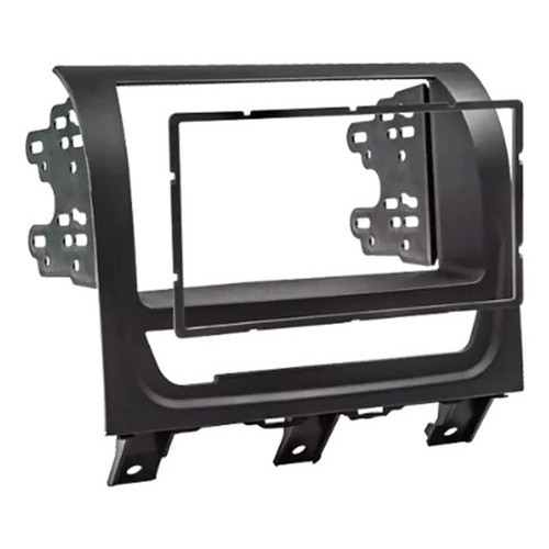 MOLDURA PARA CENTRAL MULTIMIDIA MP5 7 POL 2 DIN SIENA STRADA PALIO 2013 A 2019 PRETO OU CINZA