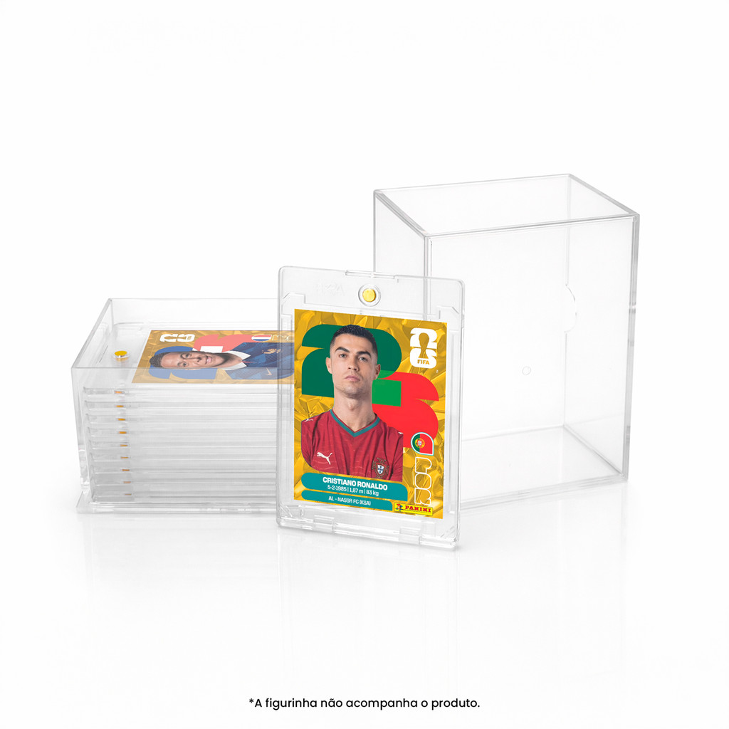 Box Premium Bra Acompanha 10 Case Magnético Figurinhas