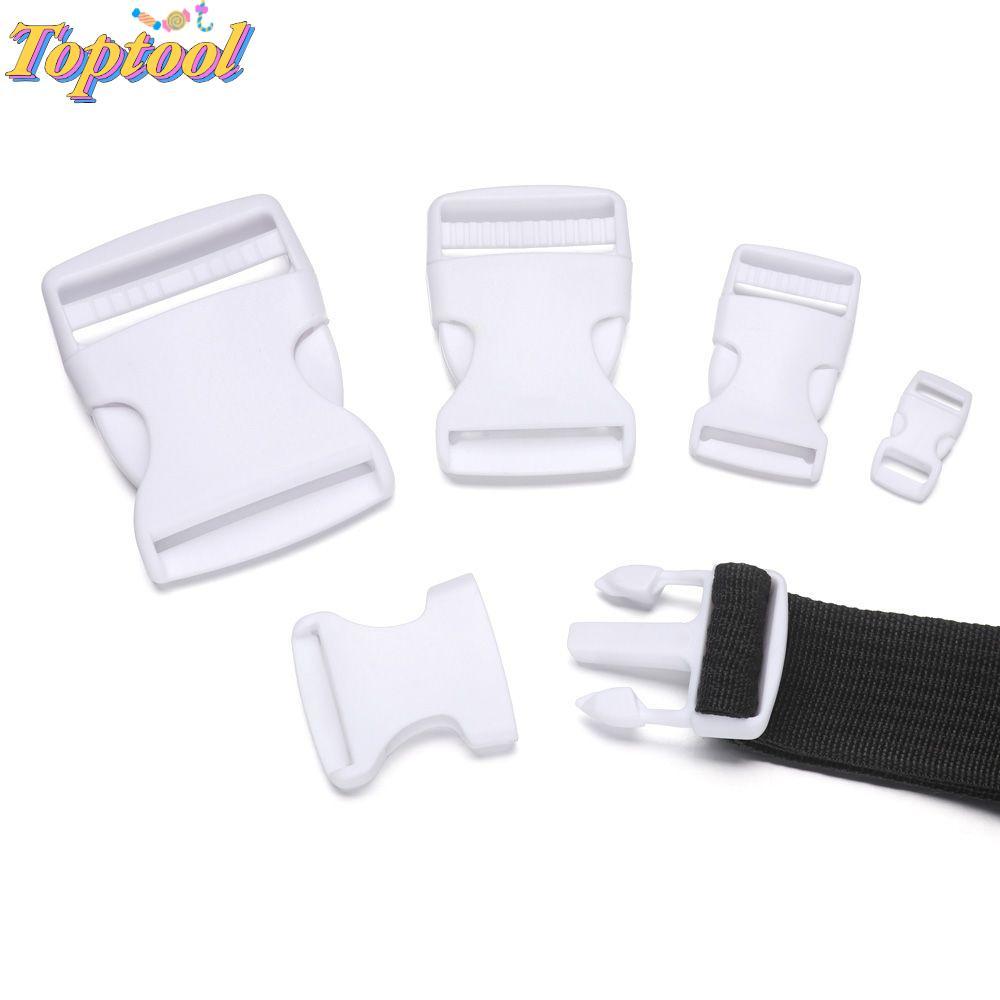 TOPTOOL 2/5/10/20/30pcs Fivela Curva Hardware Ajustável Bolsa Dupla Correia Paracord Pulseira Bloqueio