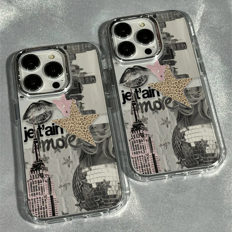 Moda Leopardo Impressão Estrela Caso De Telefone Para Samsung Galaxy A56 A36 A26 A06 A55 A35 A16 A06 A54 A34 A25 A24 A15