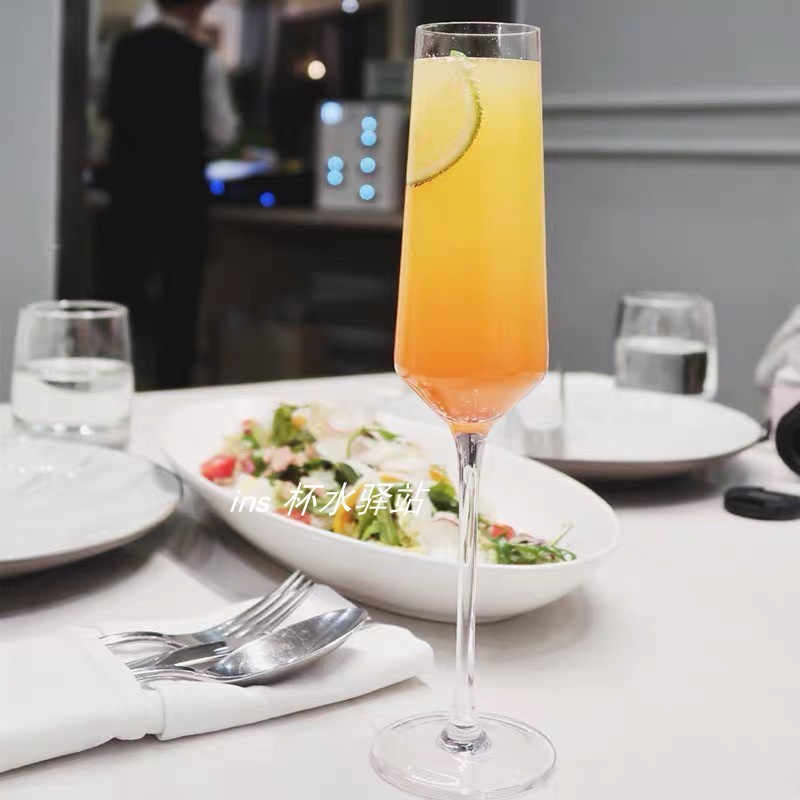 Ins influenciador restaurante vidro de cristal taça de vinho tinto taça de alto valor copo de coquetel copo de champanhe