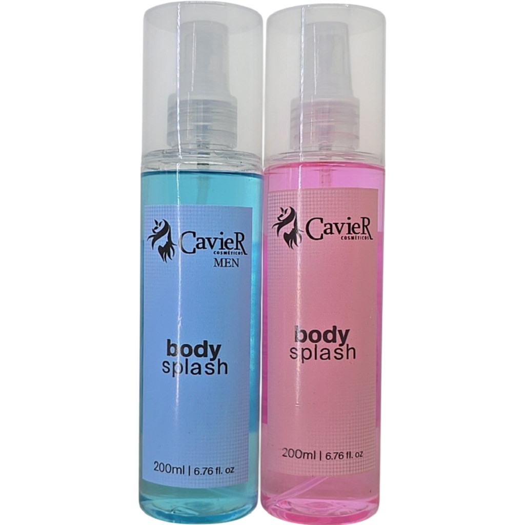 Kit Body Splash Casal Cavier Masculino - Feminino 200ml