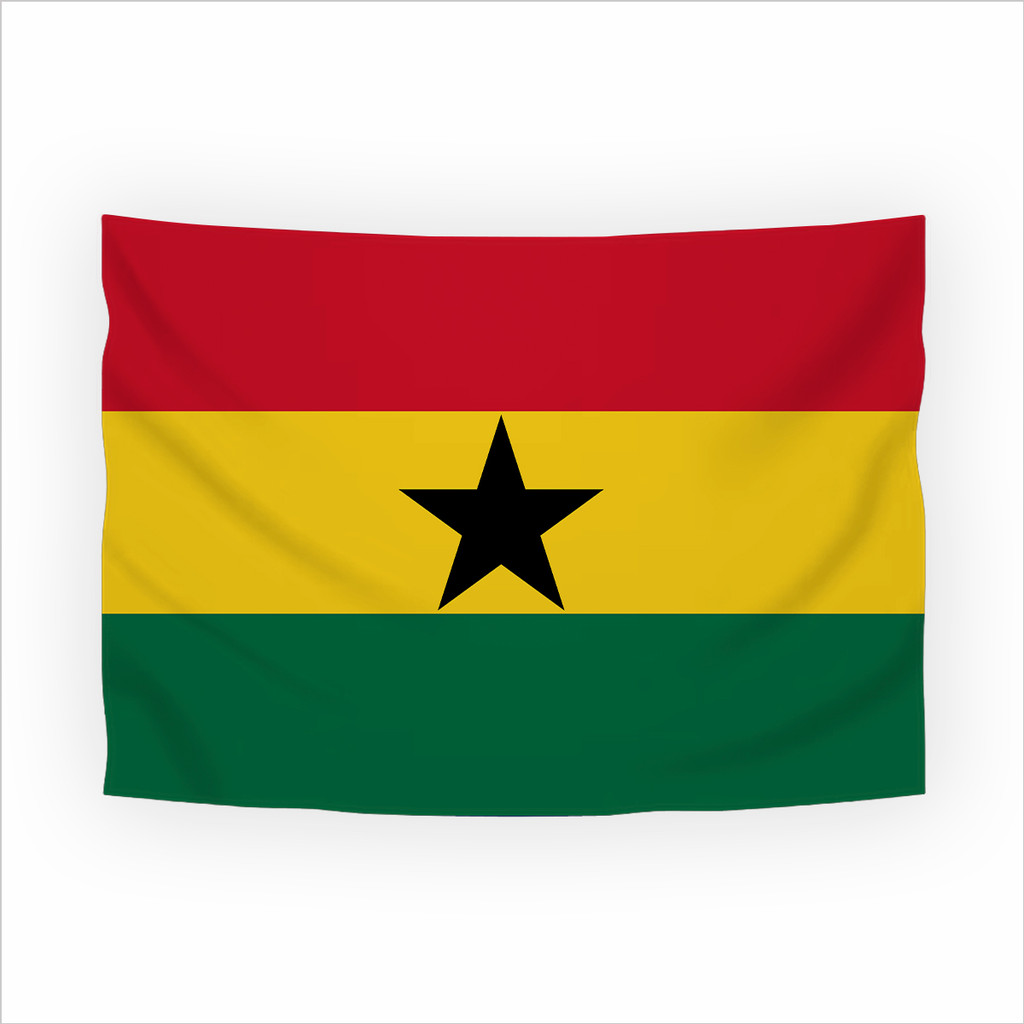 Bandeira Gana Tecido Oxford