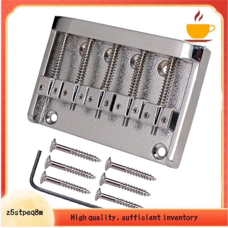 Um Conjunto De Ponte De 5 Cordas Para Guitarra Sela Acessórios Peças Instrumento Musical Prata