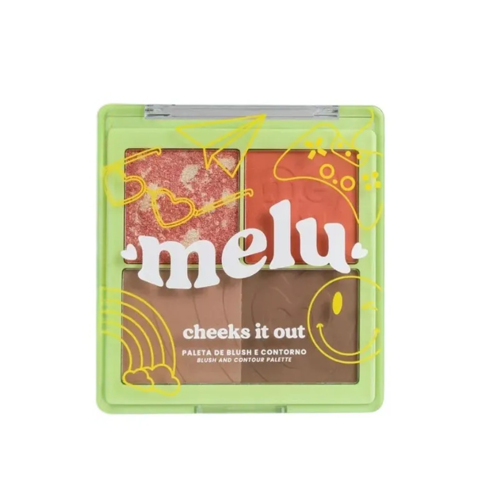 PALETA DE BLUSH E CONTORNO CHEEKS IT OUT MELU BY RUBY ROSE ORANGE JUICE