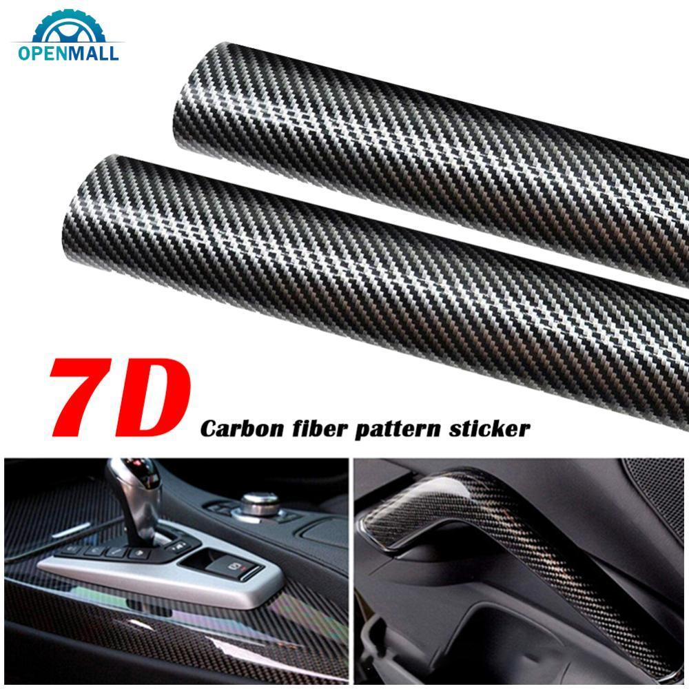 OPENMALL Universal Car Interior Molding Adesivo PU Couro Gap Filler 7D Fibra De Carbono DIY Trança Guarnição Filme Autoa