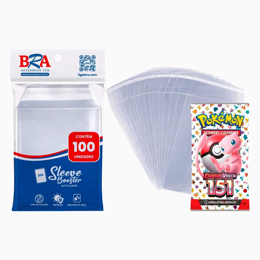 Sleeve Autocolante Booster Nacional 100 Unidades BRA - BC-1011