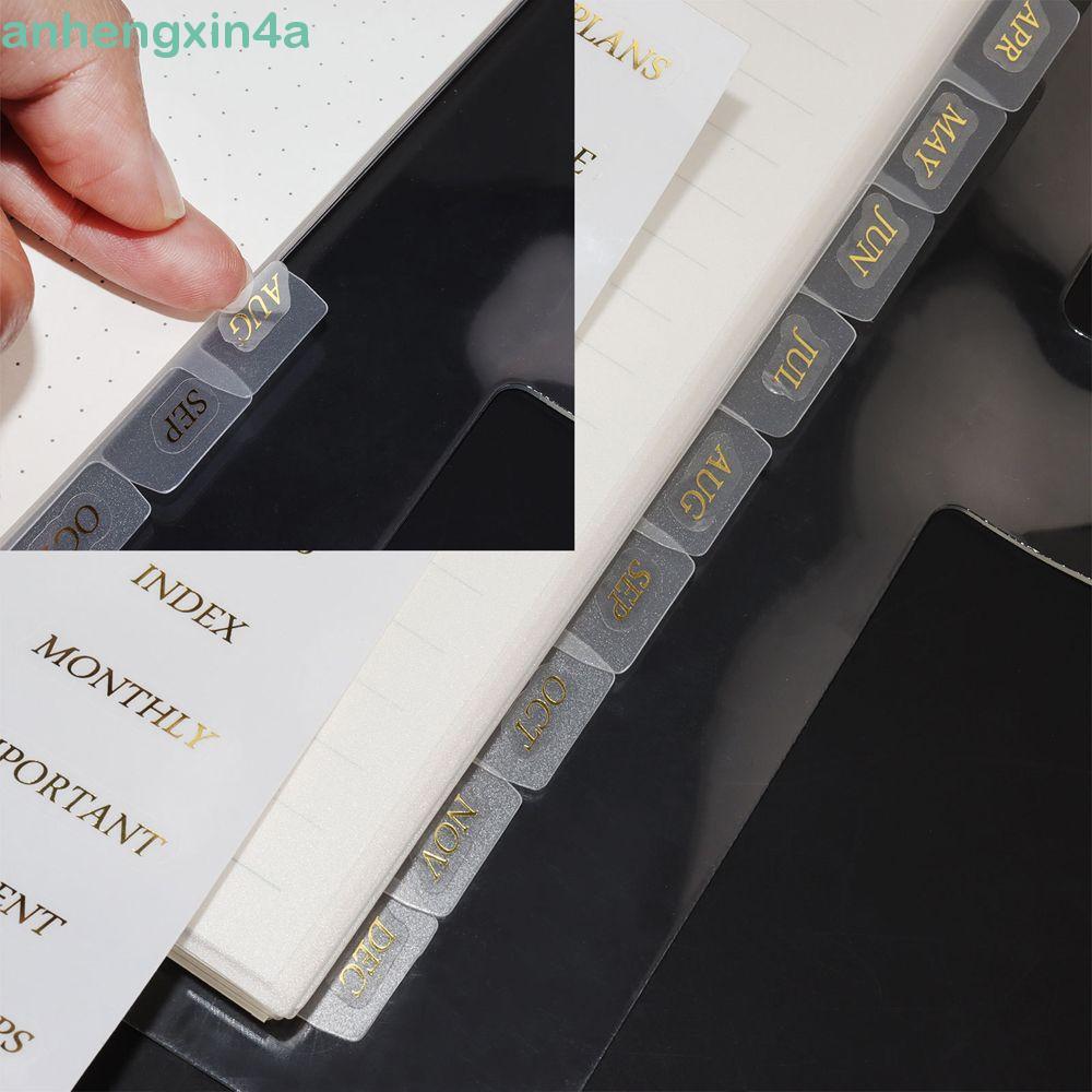 ANHENGXIN Fichário Divisores De Índice Caderno Adesivo Separador Página Para A5/A6 Notebook Encadernação Suprimentos