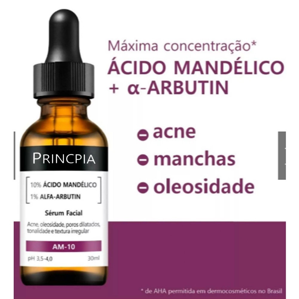 Sérum 10% Ácido Mandélico + 1% Alfa-arbutin - AM-10