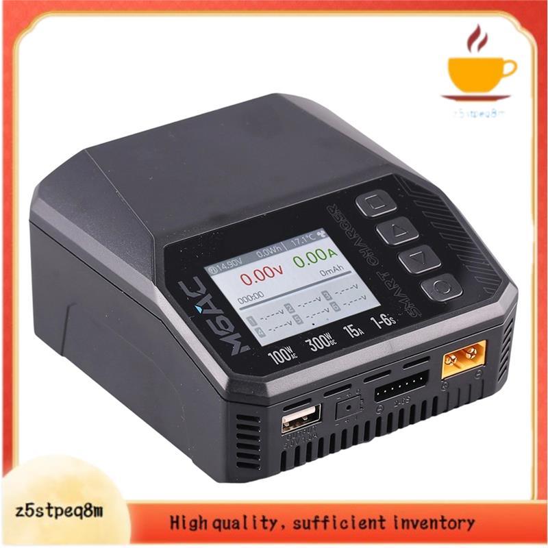 Fonte De Alimentação Ca Inteligente De Canal Duplo M6AC 100W 300W LiPo Carregador De Bateria Descarregador LiHV LiFe Par