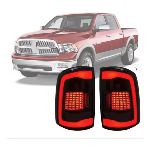 Lanterna Full Led Dodge Ram Classic Fume V3 2022 A 2023 Ambos Lados Vermelho