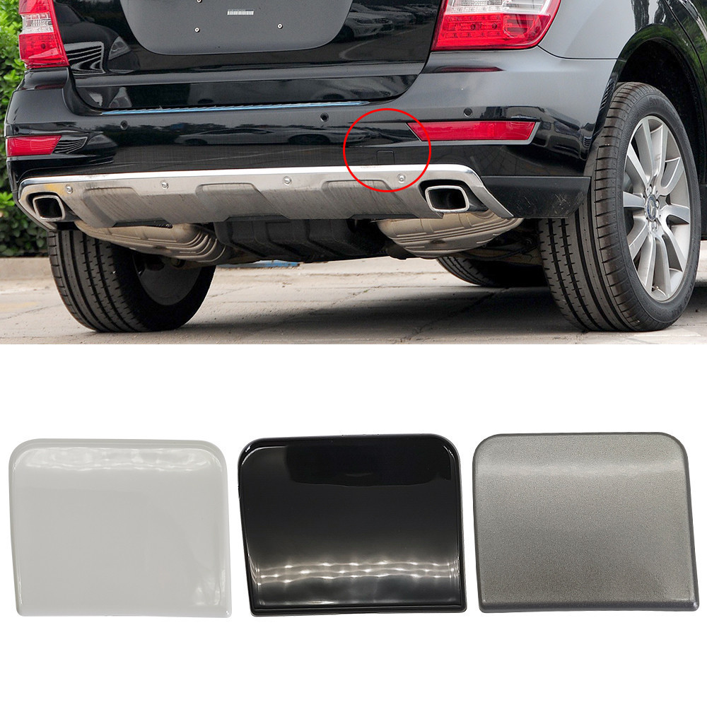 Para Mercedes W164 Amortecedor Traseiro Do Carro Gancho De Reboque Capa Preto Benz M Classe 2009-2011 ML320 ML350 ML400