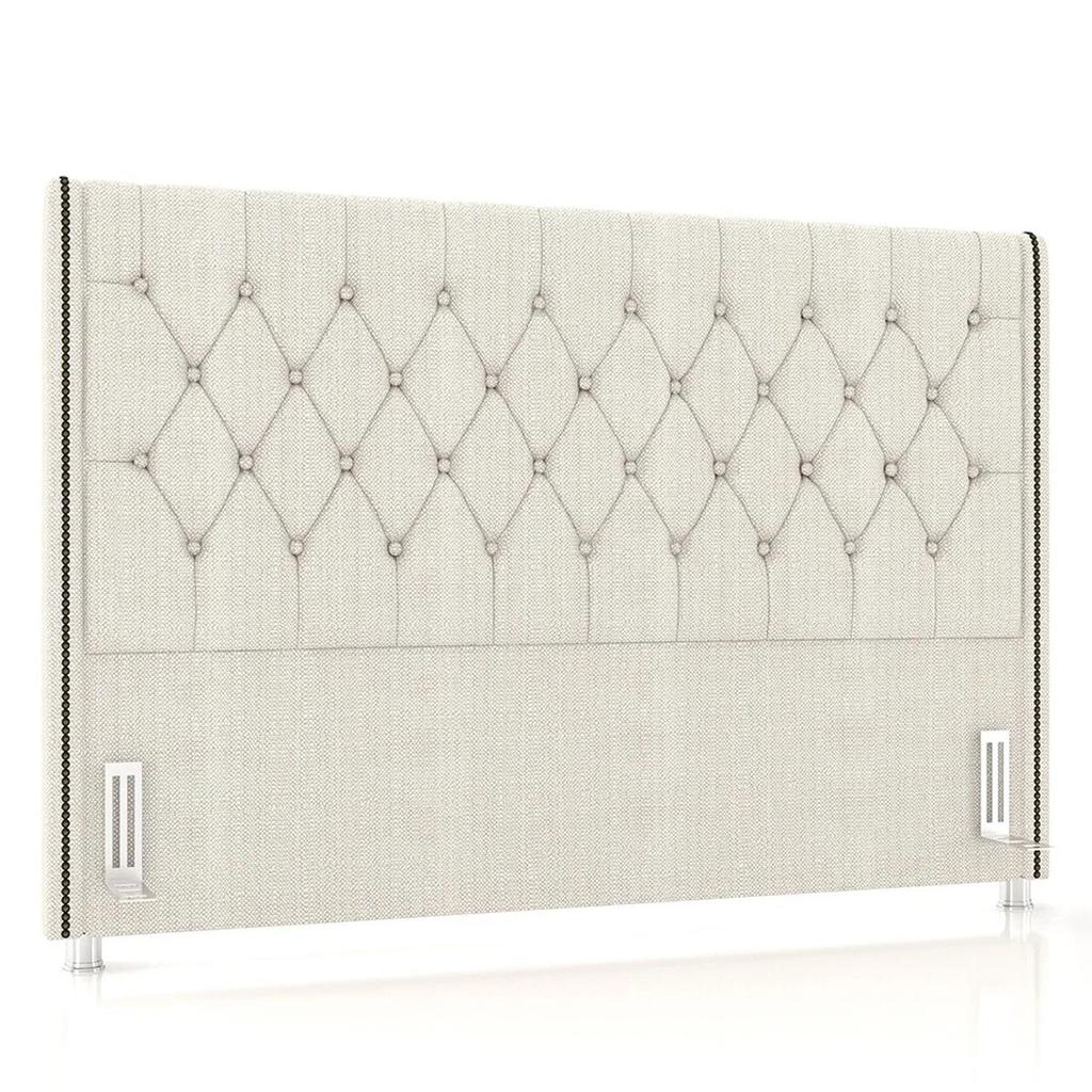Cabeceira Cama Box Casal Queen 160cm Florenza P02 Linho Creme - Mpozenato