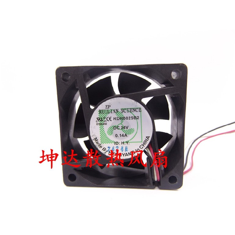 Autêntico Rilian SCIENCE 6025 RDH6025B2 24V 0.14A Ventilador De Resfriamento Com Frequência Variável