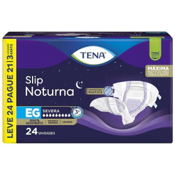 Fralda Geriátrica Tena Slip Noturna Tamanho Eg 21 Unidades