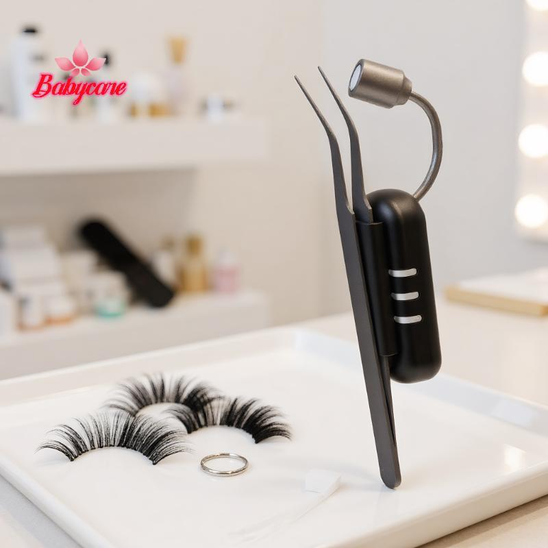BYCE > 1W Cílios Com Luz Led UV Extensões De Lâmpada Interruptor Toque Extensão Do Chicote Cola Cura Rápida Para Novo