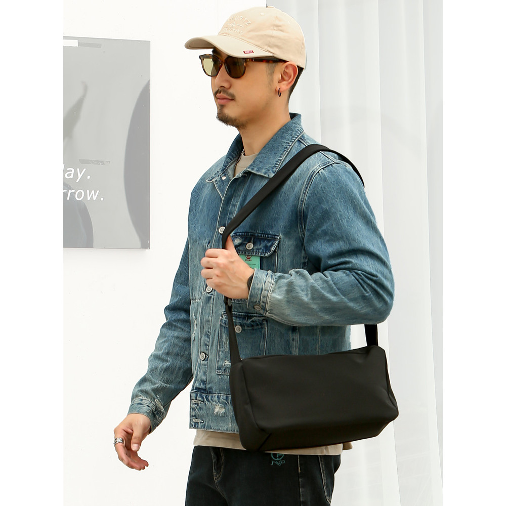 Leve simples bolsa de ombro masculina lazer esportes portátil saco de esportes Commuter viagem saco do mensageiro estuda