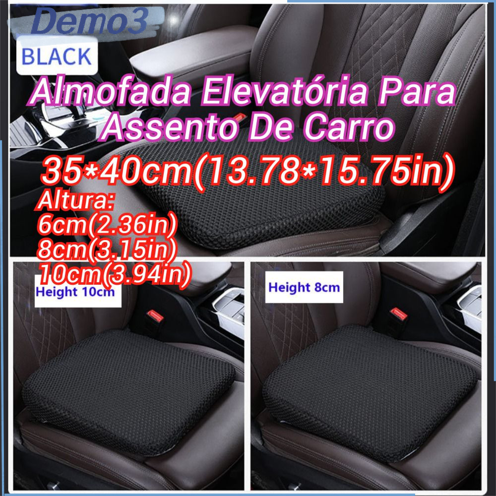 [DEMO3] Almofada De Assento De Carro , Reforço De Algodão Com Memória De Favo De Mel Respirável Espessada