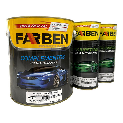 Selador Aparabarro Lameirão Borracha 3,6l Farben 509.010 Kit Com Endurecedor