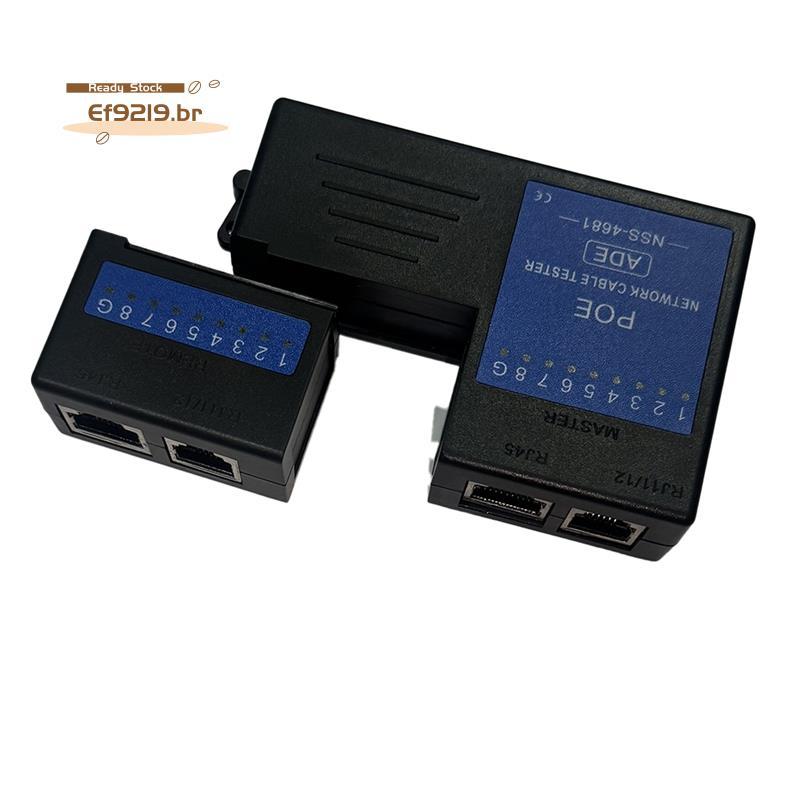 [Oferta Especial E] Mini Testador De Cabo RJ45 Para Rede Ethernet LAN RJ11 RJ12 CAT5/6/7 UTP Ferramenta De Teste Suporta