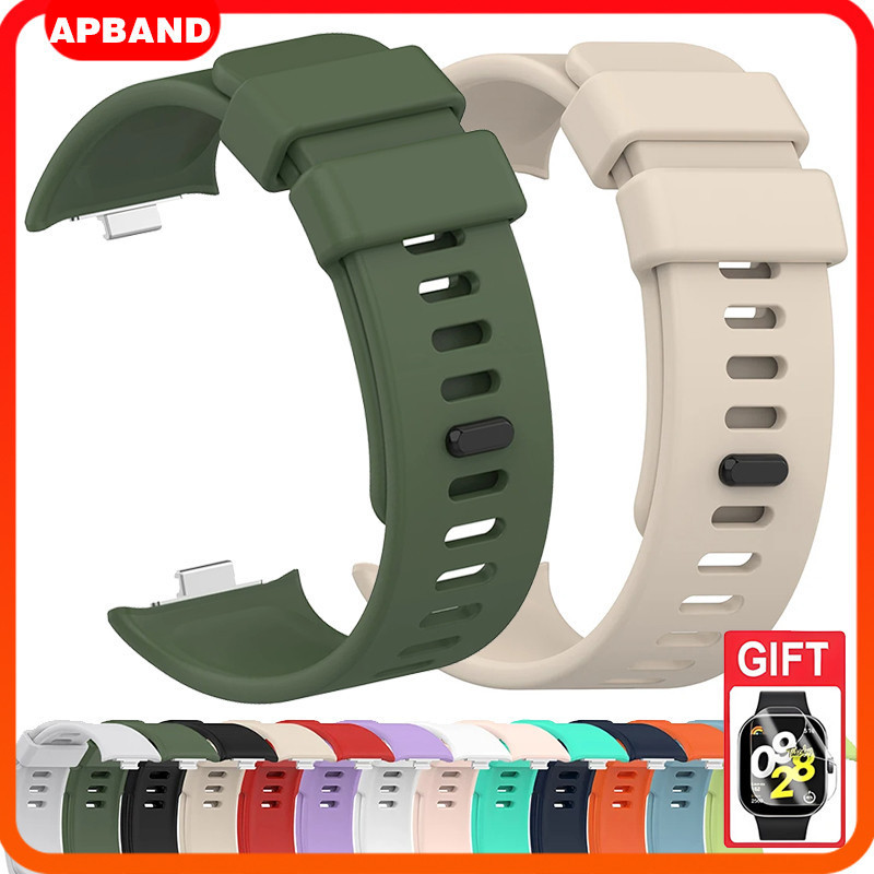 Pulseira Strap Silicone+Película TPU*2 for Relógio Smartwatch Redmi Watch 6 / Redmi Watch 5 / Redmi Watch 4 Acessórios