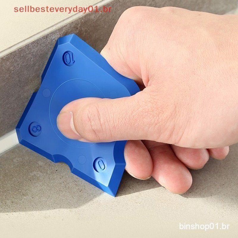 Sellbest 4Pcs Kit De Ferramentas De Calafetagem De Juntas De Silicone Espátula Raspador De Borda Reparo De Piso Bordas D