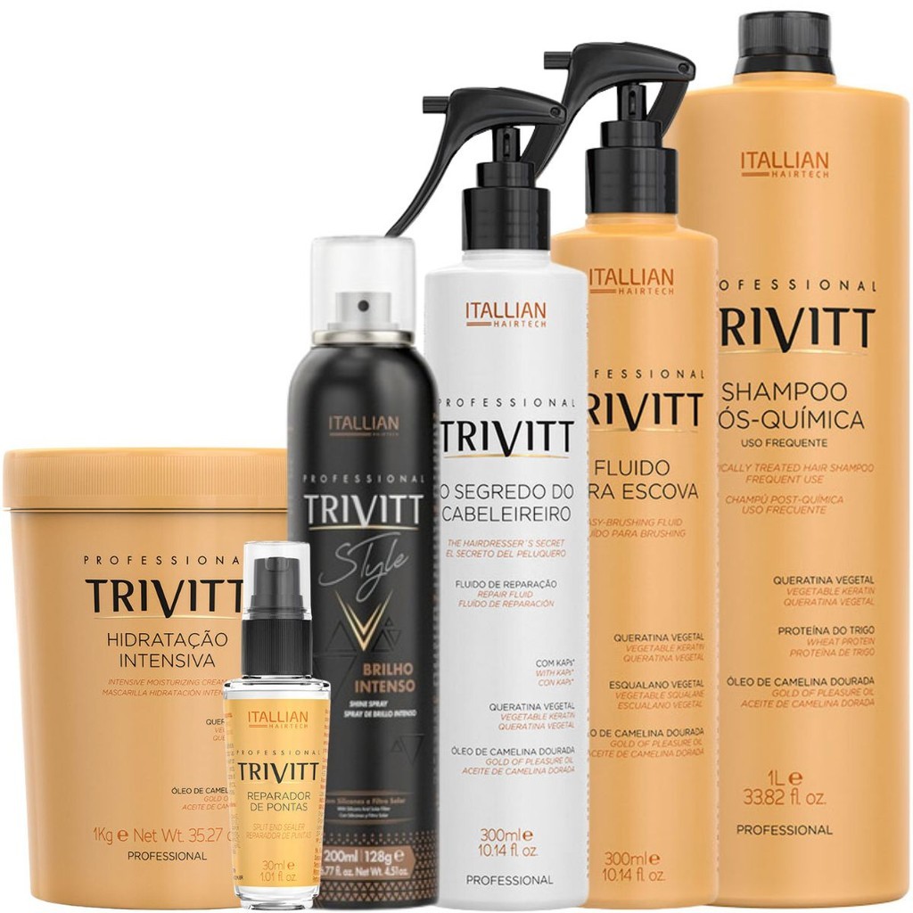 Kit Trivitt Profissional com Reconstrutor e Hidratação - 6 produtos