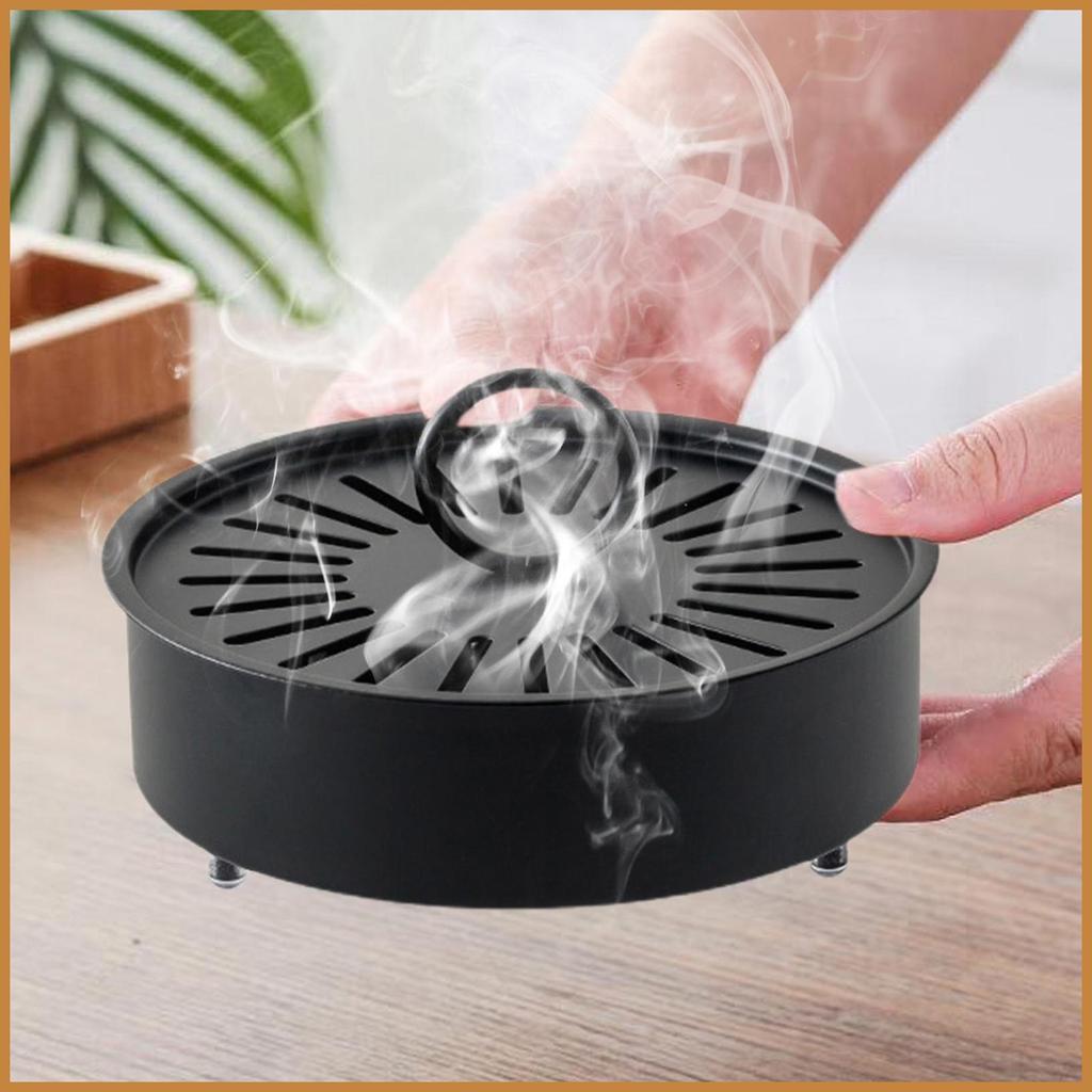 Suporte Para Queimador De Bobina Gnat , À Prova De Fogo , De Mosquitos Com Tampa E Alça Sala De Estar cstui3br