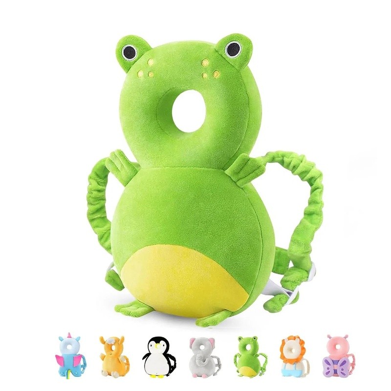 Mochila Almofada De Proteção Cabeça E Nuca Para Bebê Ajustável-Envio imediato