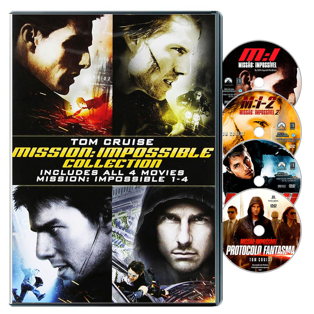 Dvd Missão Impossível: Quadrilogia 4 Dvd