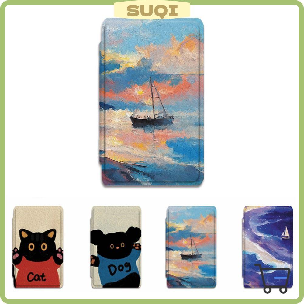Capa Protetora SUQI , Design De Pintura A Óleo Anti-Queda , Concha Fólio Arranhões Para XTEINK X4/X3