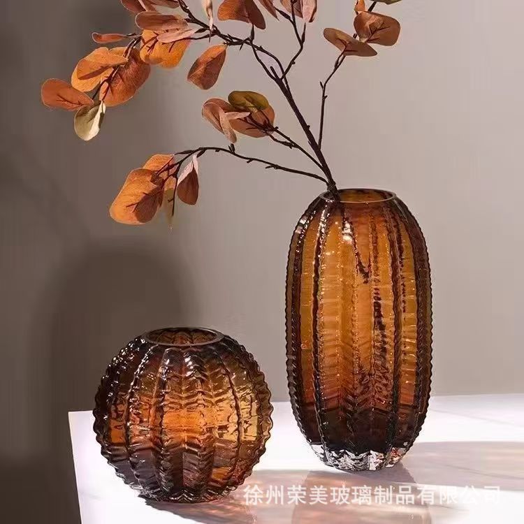[Estilo mais vendido] Nicho criativo de alta qualidade vaso de vidro bola humana cultura de água salão de flores luz lux