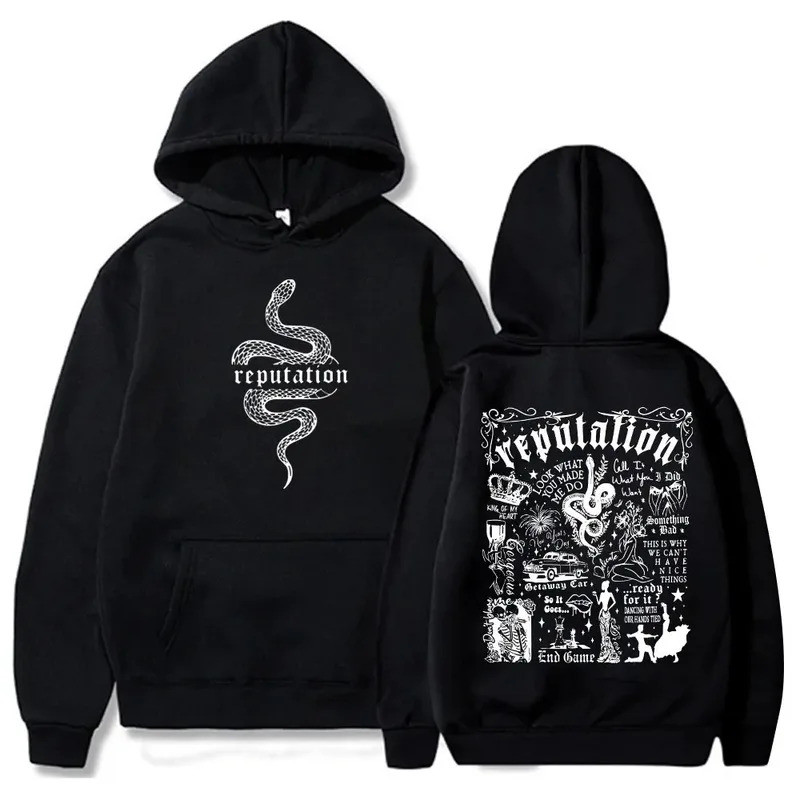 Taylor Reputation Hoodies Pop Music Hoody Taylor Music Sweatshirts Men Women Pullover Lovers Gift Swift Pullover Tops St
