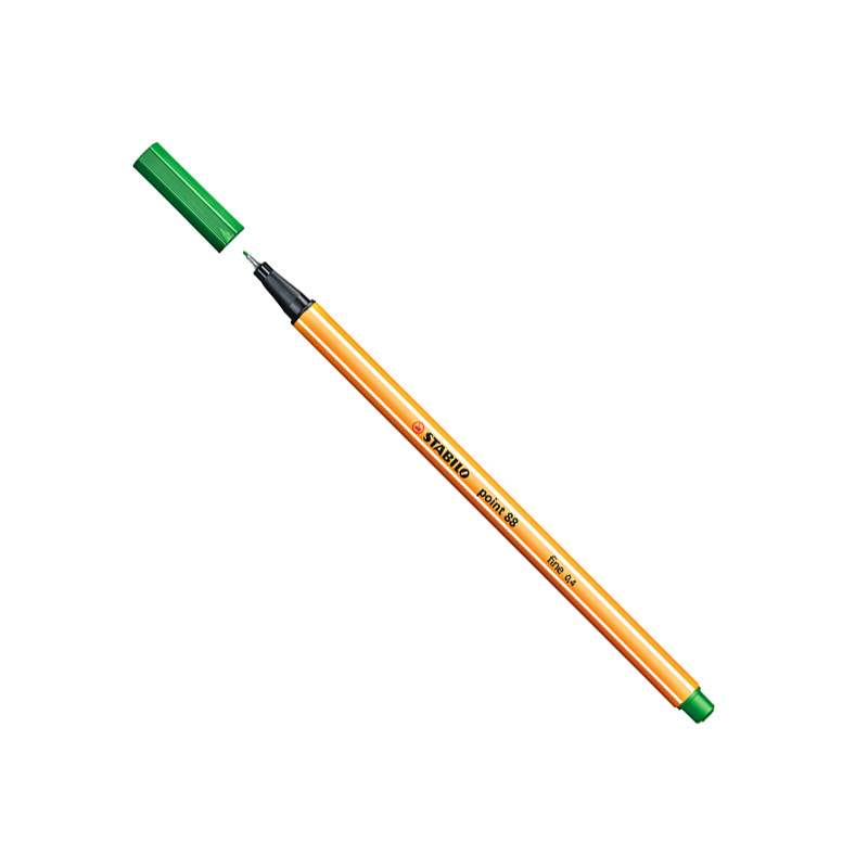 Caneta hidrográfica Fine Point 88/36 Verde oliva Stabilo