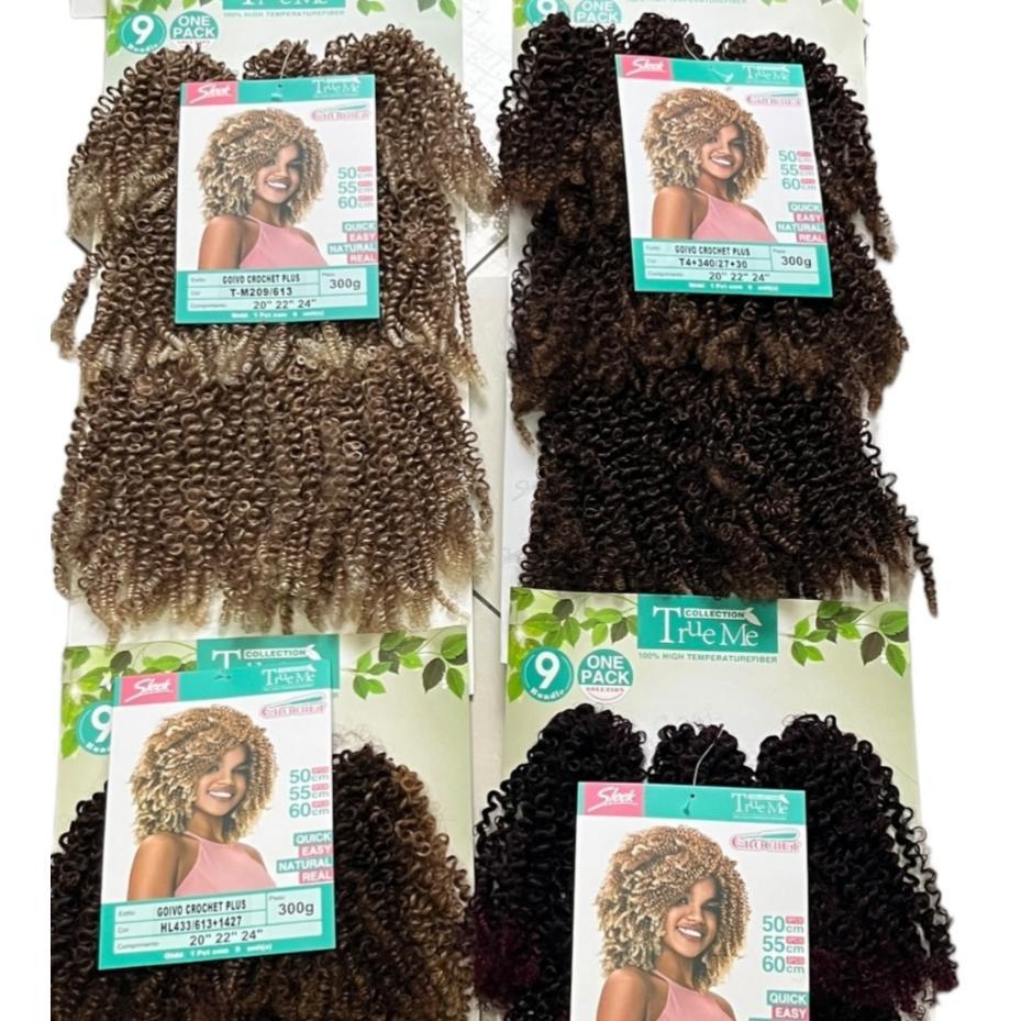 SELLK GOIVO CROCHET PLUS Crochê Cabelos Cacheados Orgânicos 300g