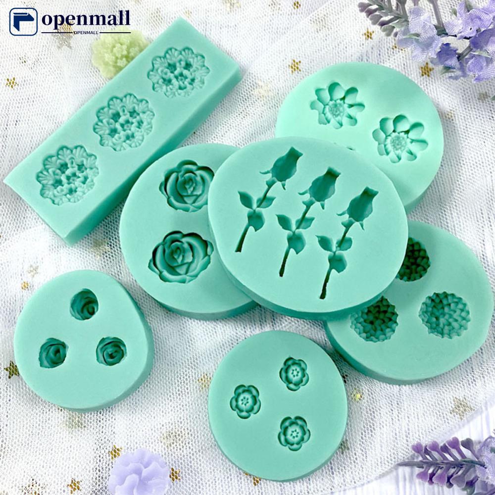 Molde De Silicone Série Mini Flores , Faça Você Mesmo , Artesanal , Fondant , Bolo , Chocolate , Açúcar , Ferramenta De