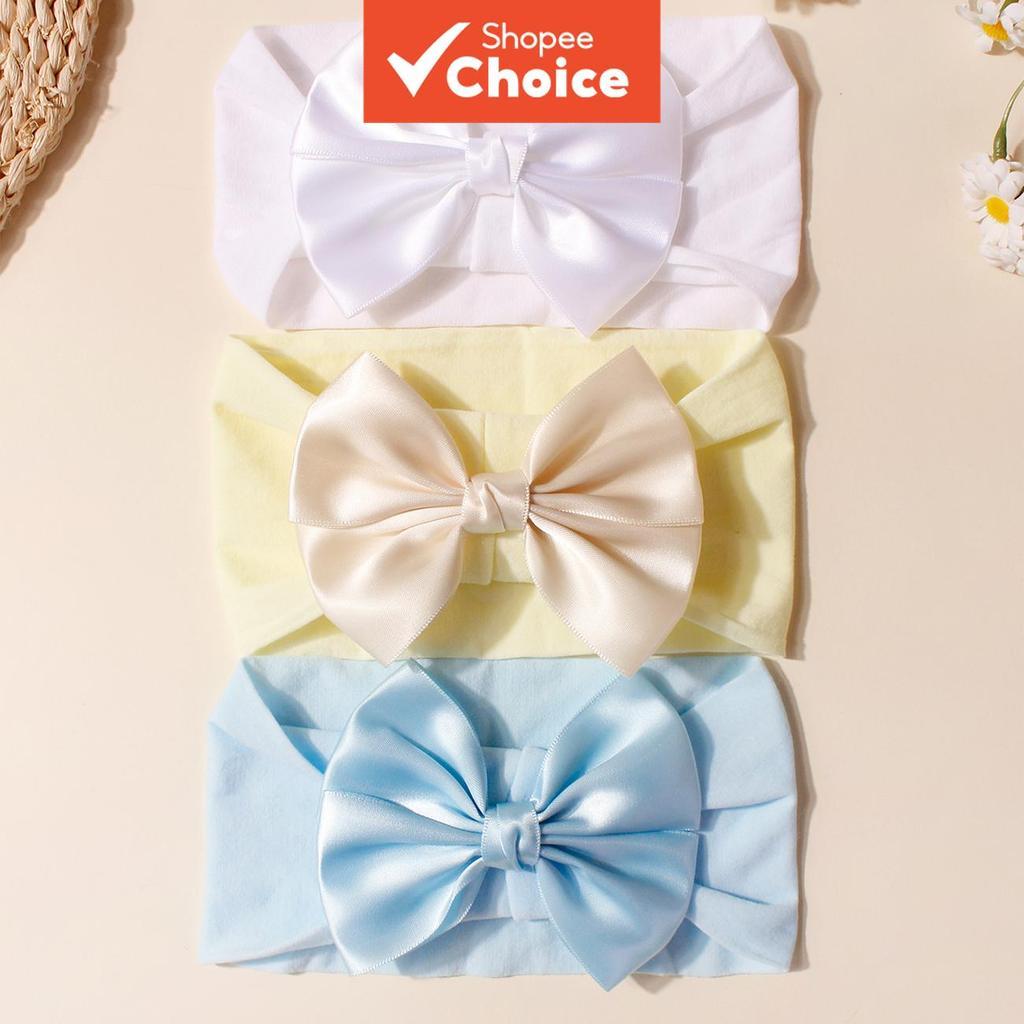 Bebê Meninas Cetim Grande Arco Headbands Macio Estiramento Recém-Nascido Headwrap Infantil Princesa Acessórios Para O Ca