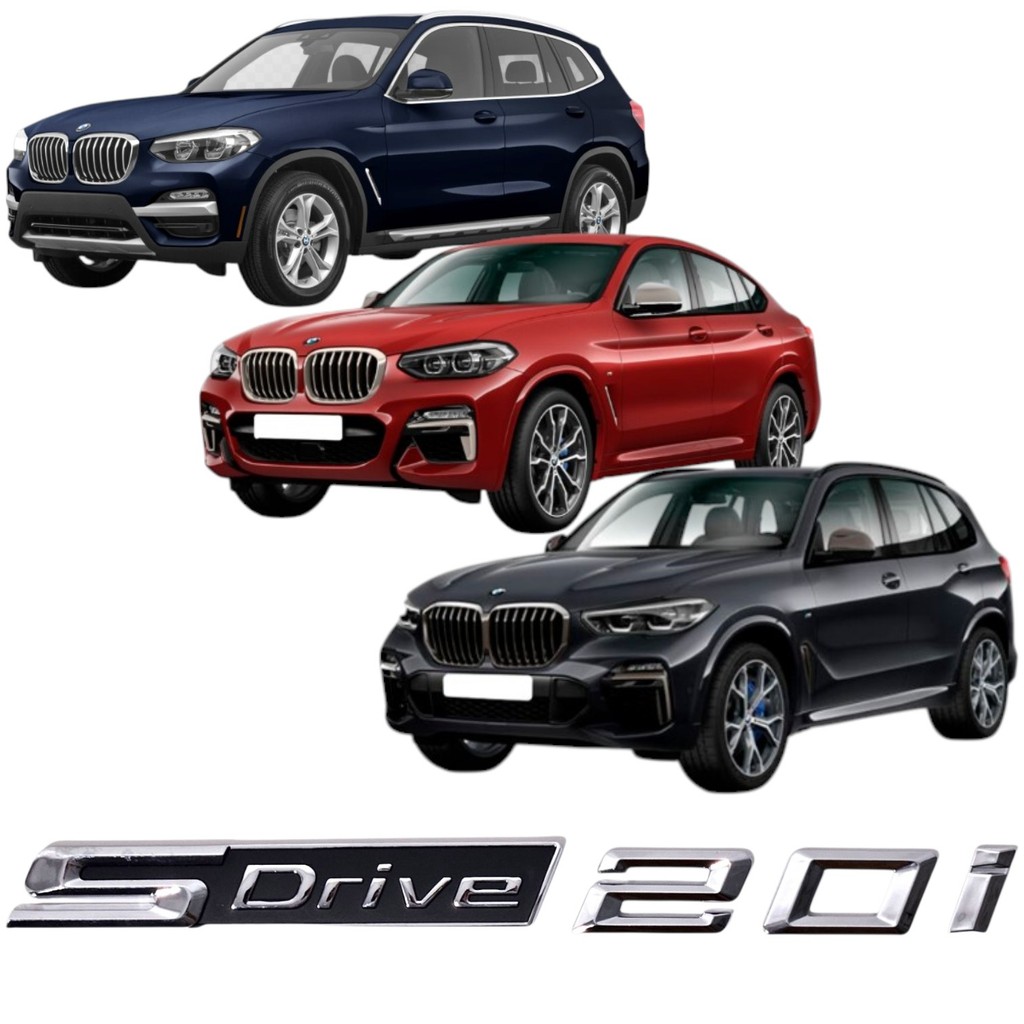 EMBLEMA TRASEIRO S DRIVE 20i BMW X1 X3 X4 X5 X6 ORIGINAL